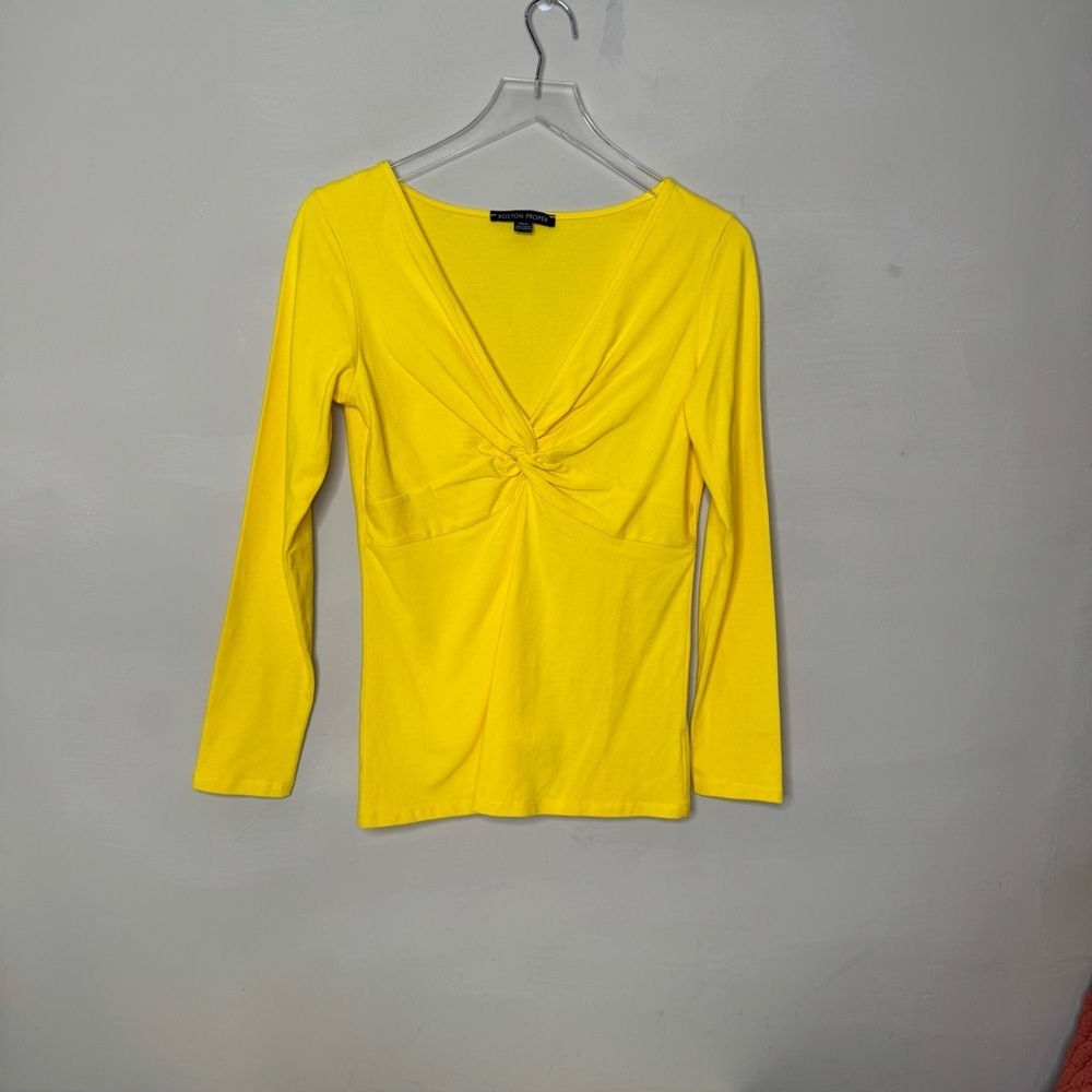 Boston Proper So Chic Knot Front Top size small